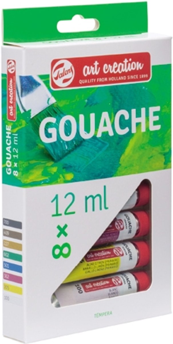 Gouache 8 tubes 12ml