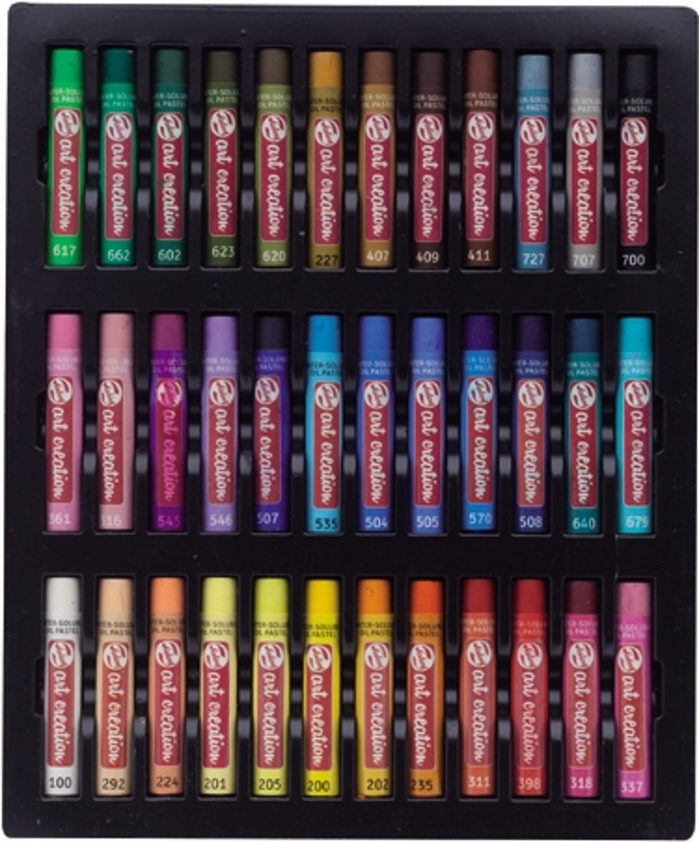 Oliepastel set 36 kleuren wateroplosbaar