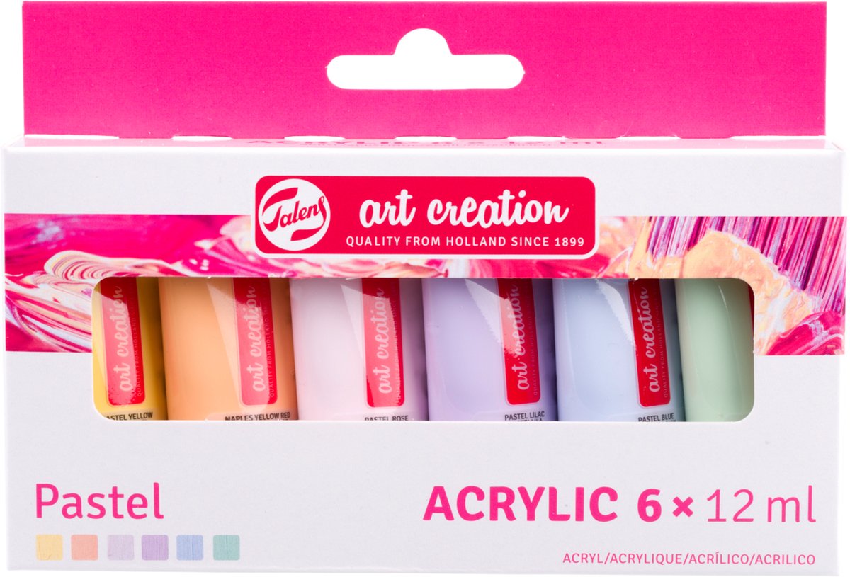 Talens Art Creation Acrylic Set Pastel 6x12 ml