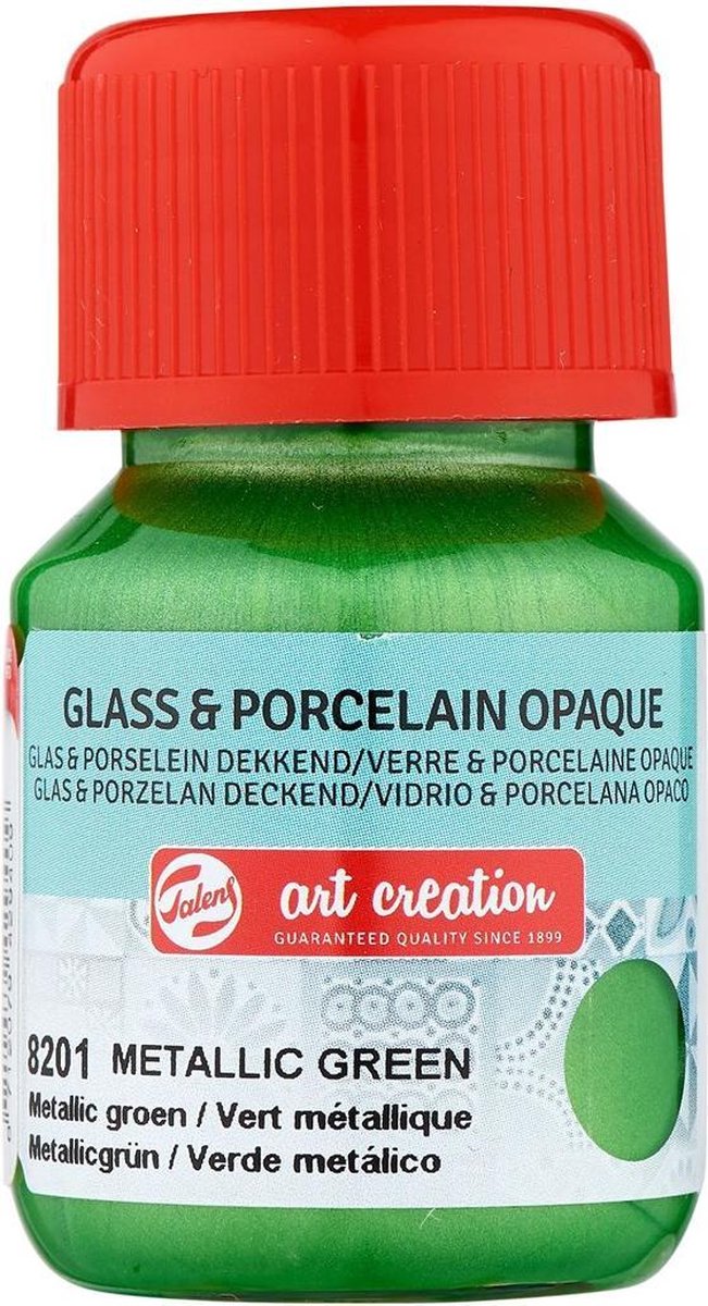 Talens Art Creation Glas & Porselein Dekkend 30 ml 8201 Metallic groen