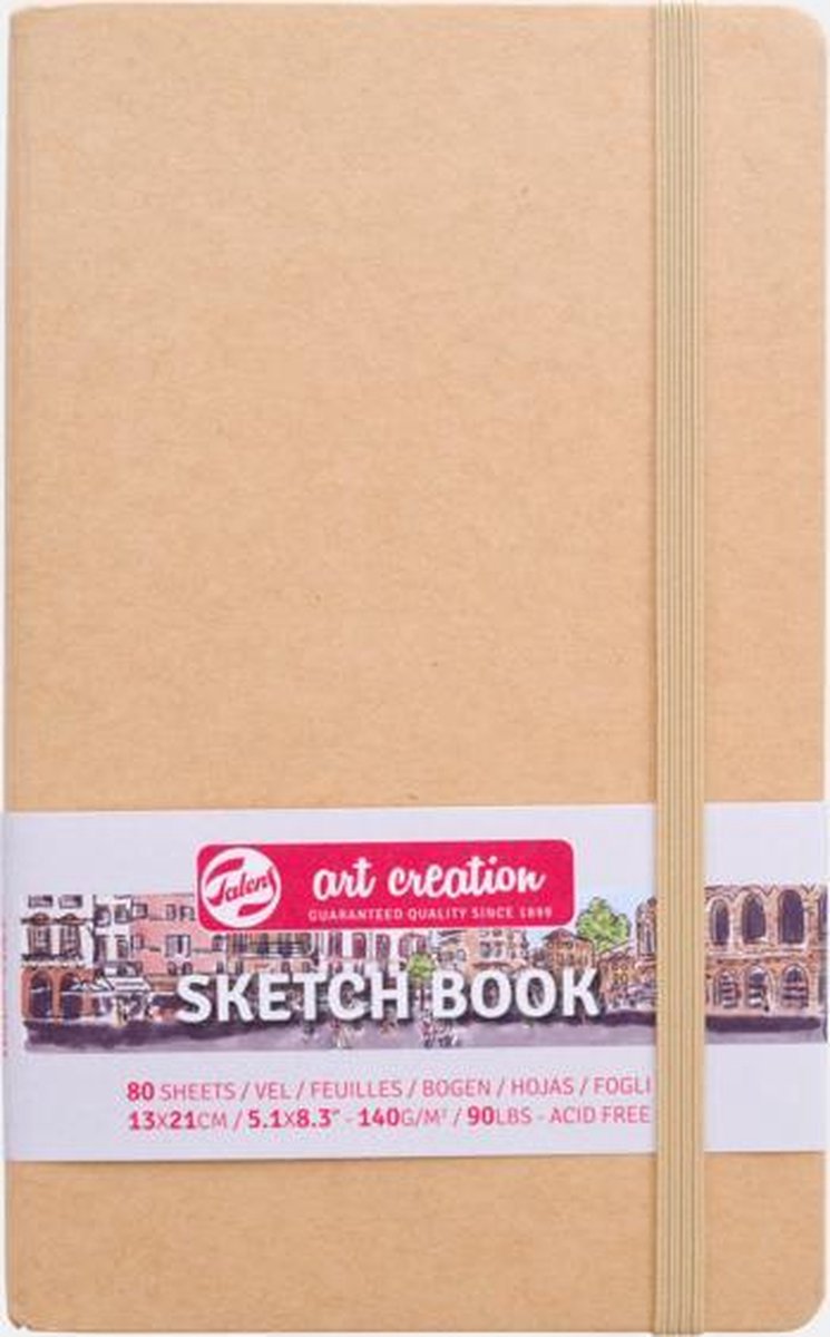 Talens Art Creation schetsblok 13x21cm - 80 vellen - kraft