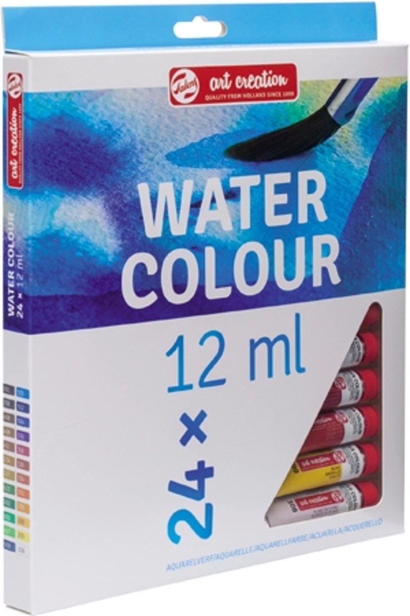 Water Colour set 24 kleuren 12 ml tubes aquarel aquarelverf transparante waterverf