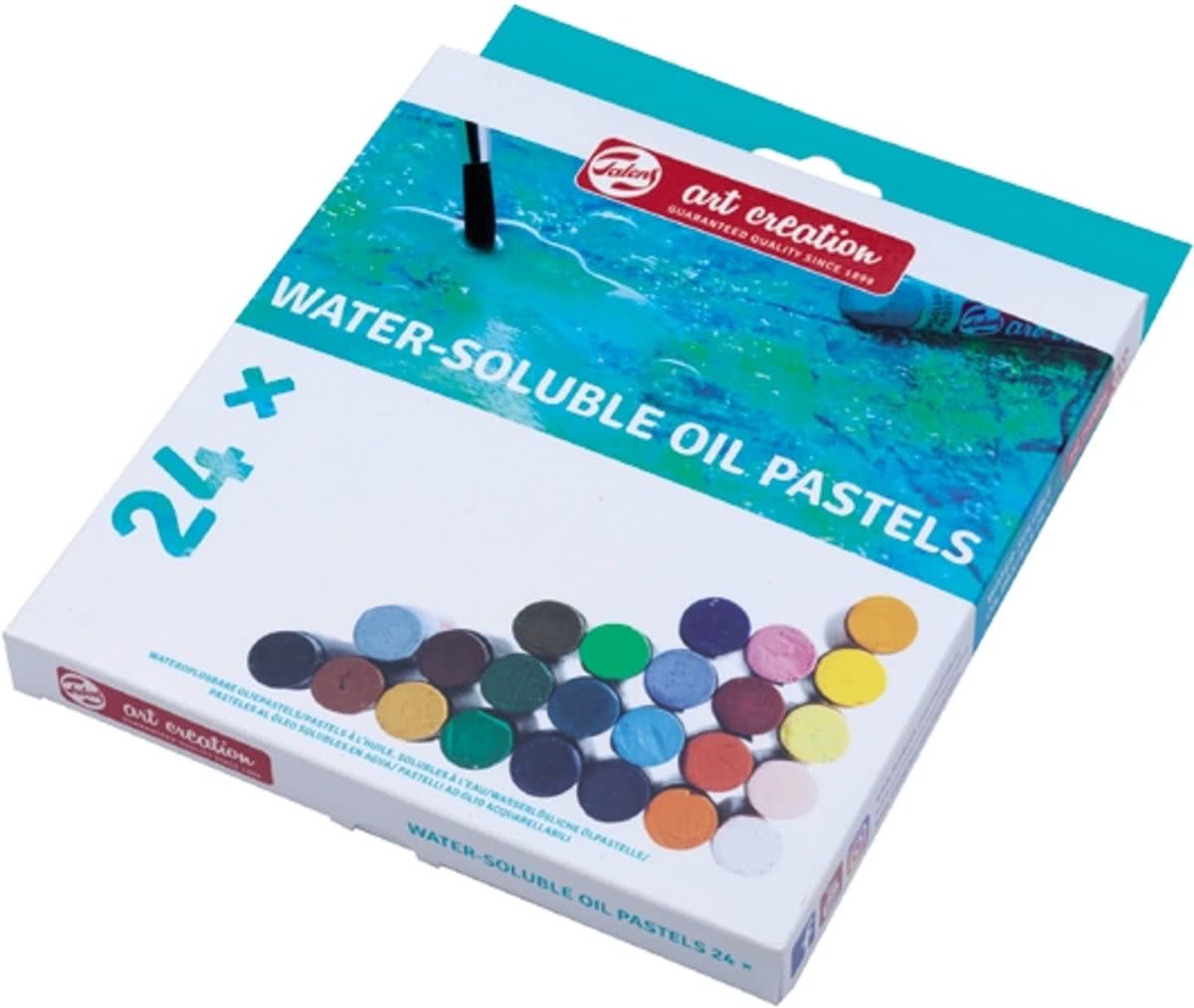 Wateroplosbare oliepastel set 24 kleuren pastelkrijt