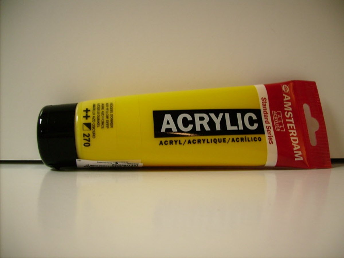 Amsterdam Acrylverf 270 Azogeel Donker 250ml.