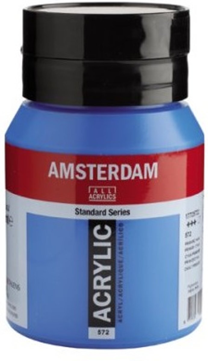 Amsterdam Acrylverf 500ml Primaircyaan