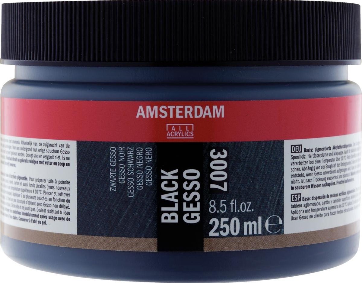 Amsterdam Gesso Zwart 250ml