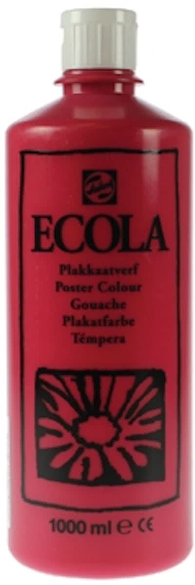 Plakkaatverf Ecola 1l, karmijnrood