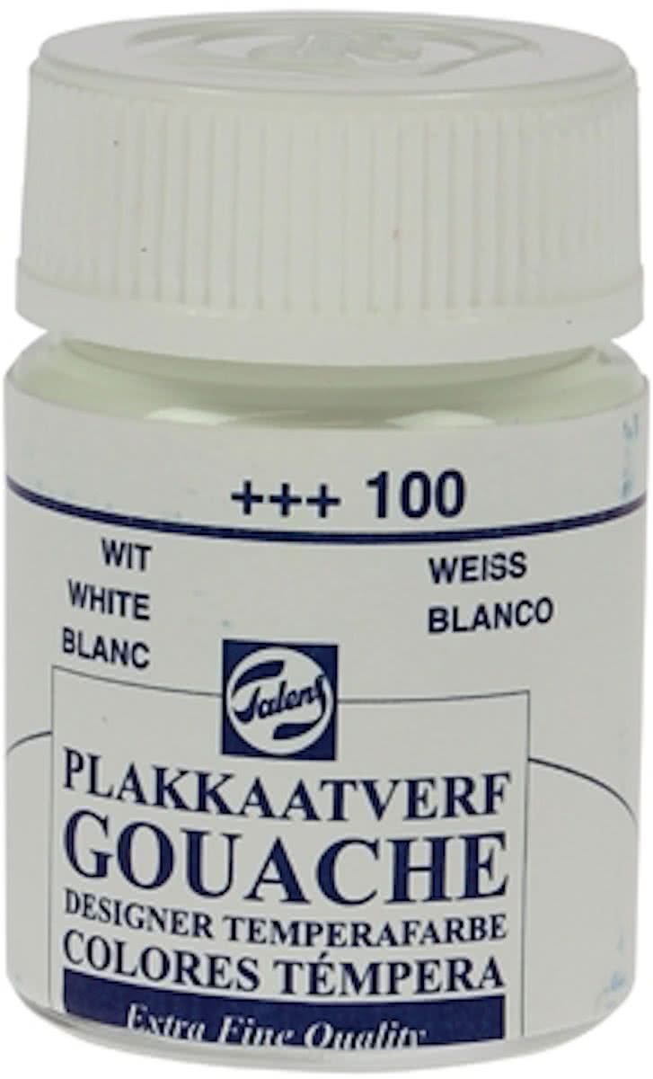 Plakkaatverf Extra Fijn wit potje 16ml