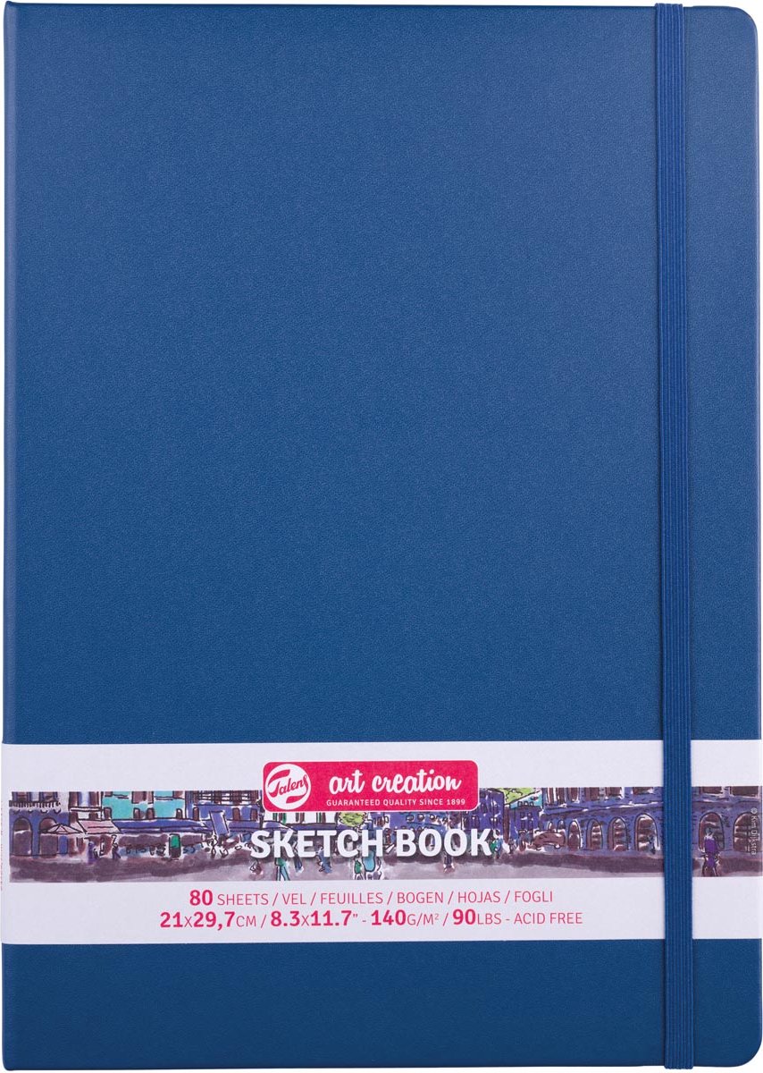 Talens Art Creation schetsboek, marineblauw, ft 21 x 30 cm 5 stuks