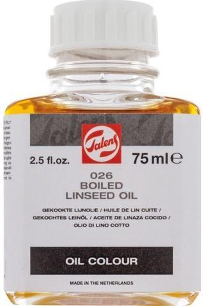 Talens Gekookte lijnolie flacon 75 ml