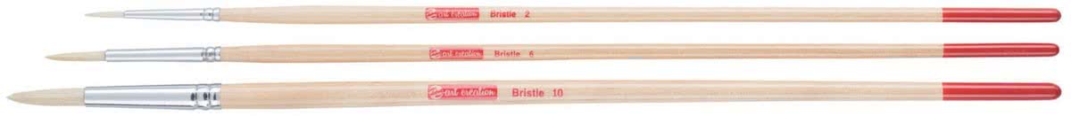   Penselenset Rond, 3st.