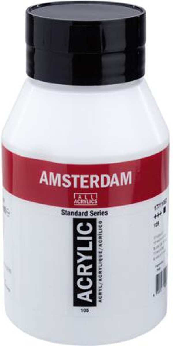 Talens amsterdam acrylverf pot 1000 ml.titaanwit 105