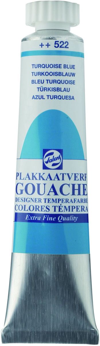 Talens plakkaatverf Extra Fijn Turquoise Blue (522)