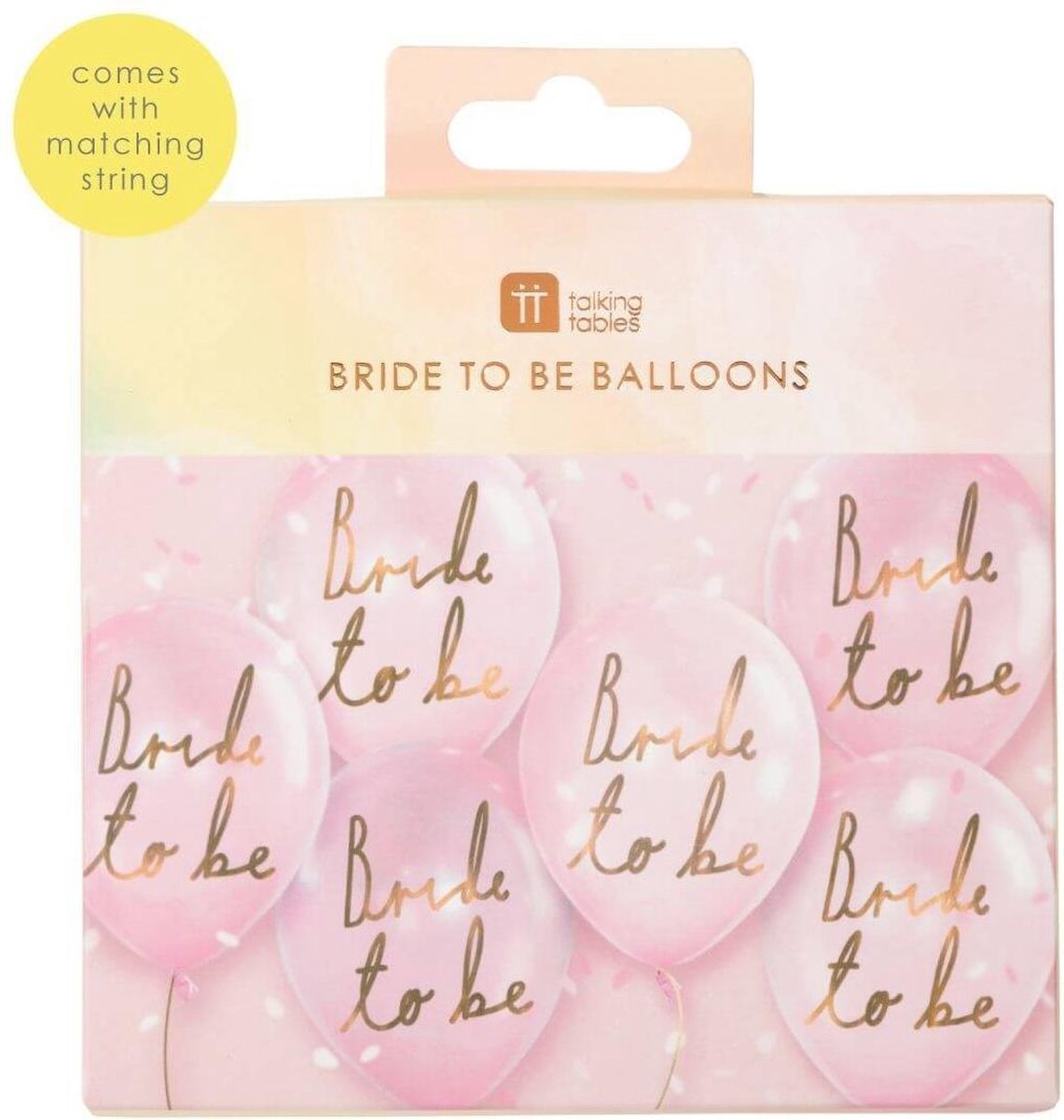 Bride to be ballonnen - Talking Tables