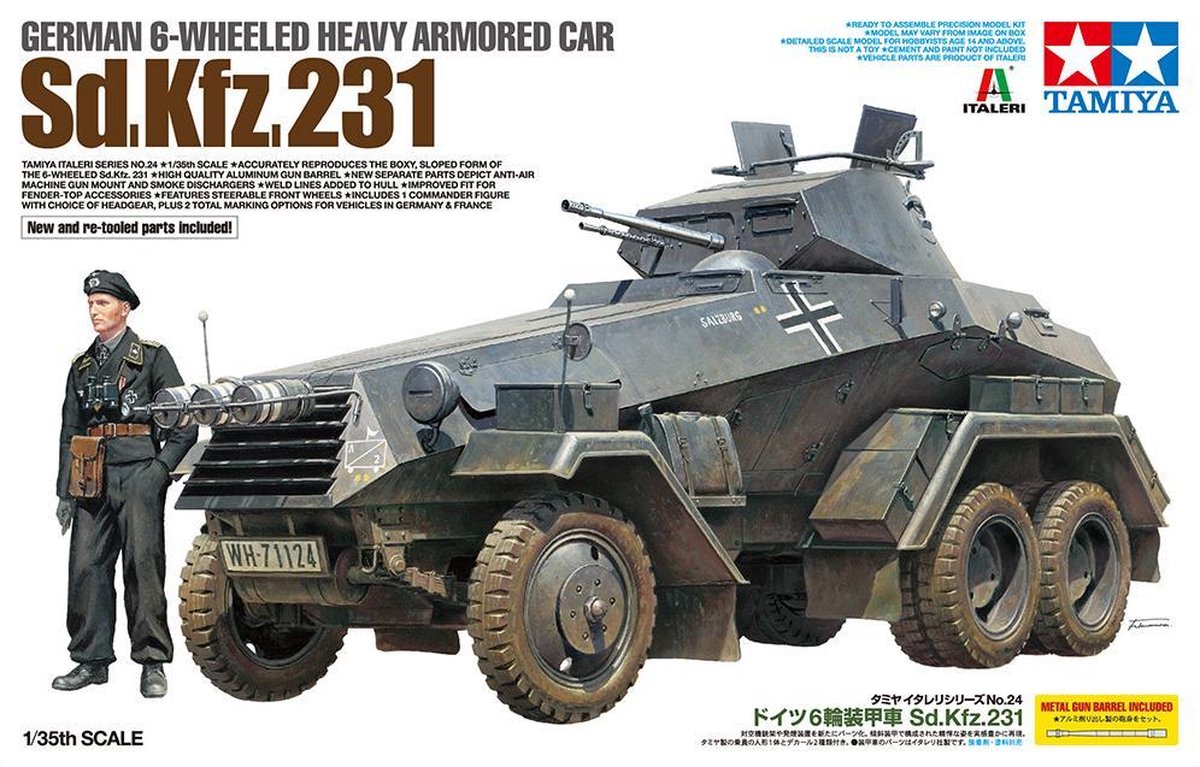 1/35 6-Wheeled Sd.Kfz. 231 Tamiya bouwpakket