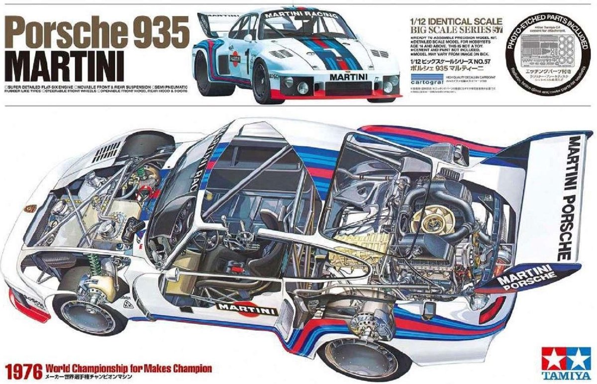 1:12 Tamiya 12057 Porsche 935 Martini Plastic kit