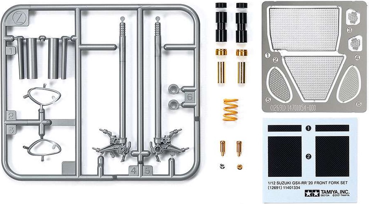 1:12 Tamiya 12691 Suzuki GSX-RR 20 Front Fork Set + PE + Decals Accessoires set