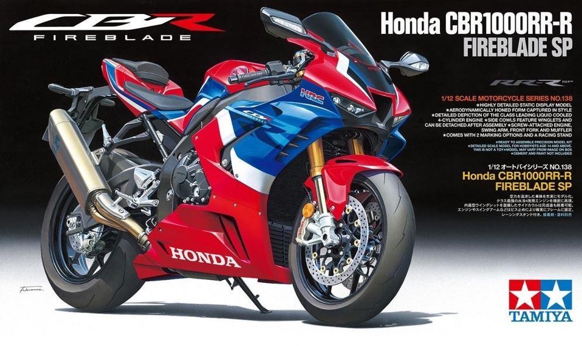 1:12 Tamiya 14138 Honda CBR1000RR-R Fireblade SP