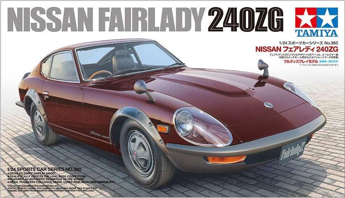 1:24 Tamiya 24360 Nissan Fairlady 240ZG Car  Plastic kit