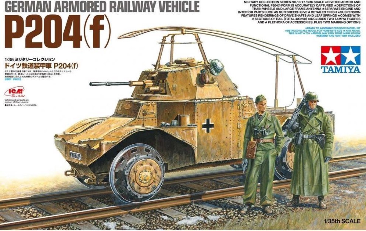 1:35 Tamiya 32413 P204(f) Railway with 2 Figures