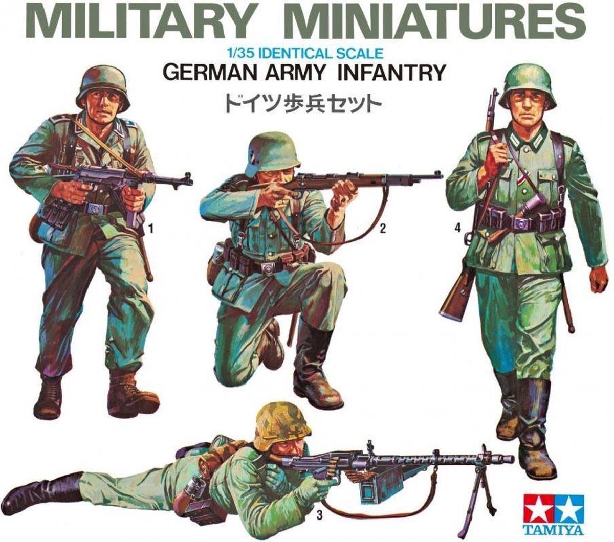 1:35 Tamiya 35002 WWII German Infantry Figures Set Plastic kit