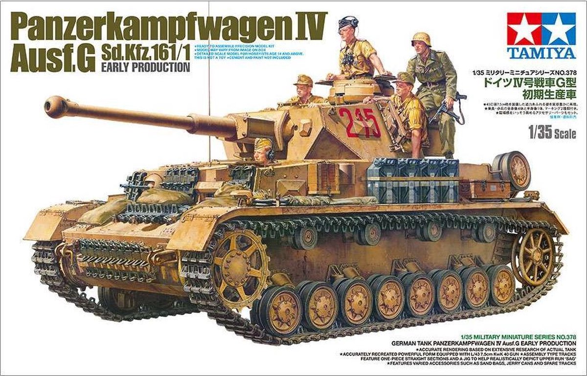 1:35 Tamiya 35378 Panzerkampfwagen IV Ausf. G Sd.Kfz. 161/1 Early Prod. Plastic kit