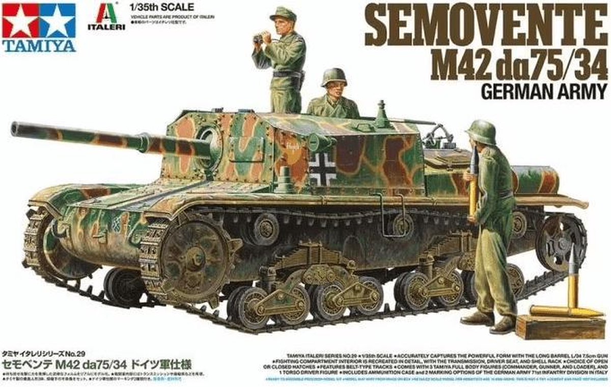 1:35 Tamiya 37029 Semovente M42 daM42/74 German Army Plastic kit