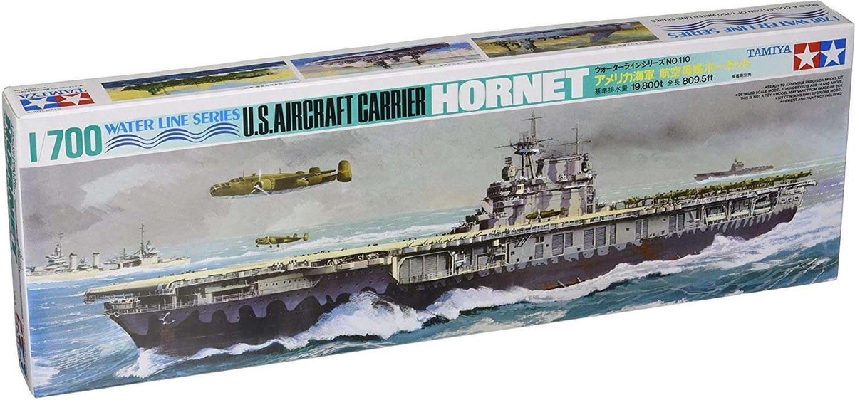 1:700 Tamiya 77510 U.S. Aircraft Carrier Hornet Ship Plastic kit