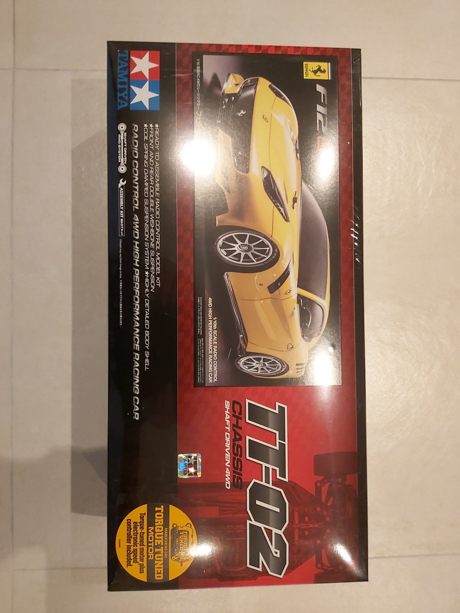 RC auto bouwpakket Tamiya 1/10 Ferrari F12TdF TT02 58644