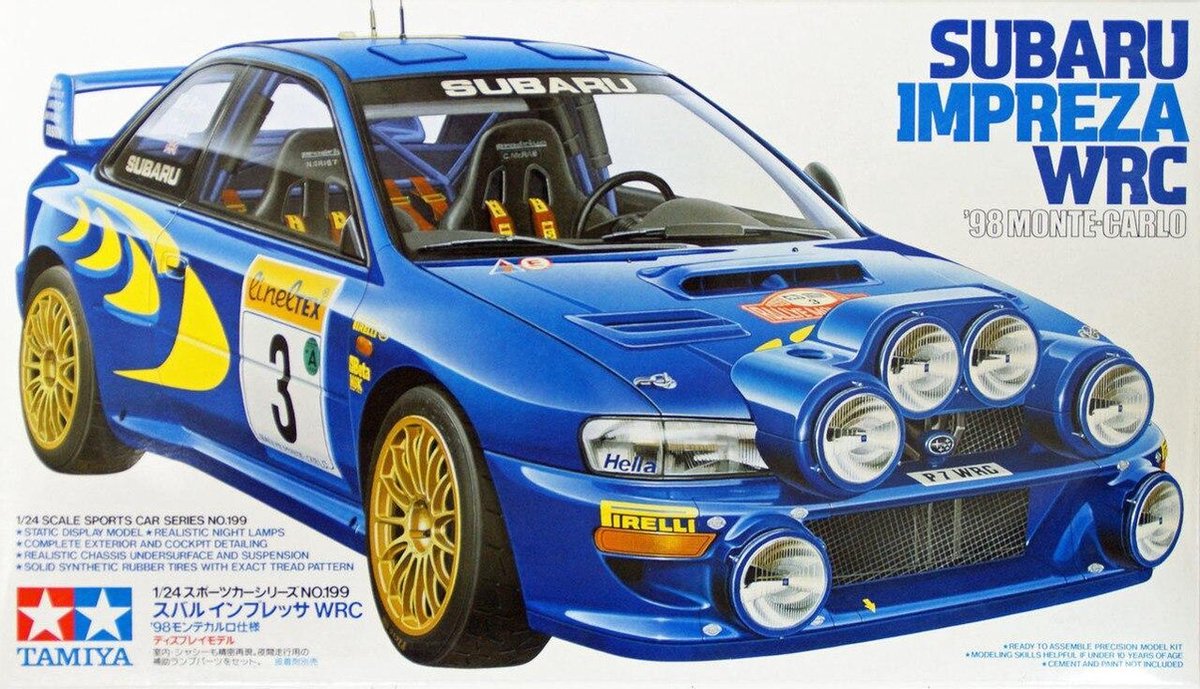 Subaru Impreza WRC 98 Rally Monte-Carlo - Tamiya modelbouw pakket 1:35