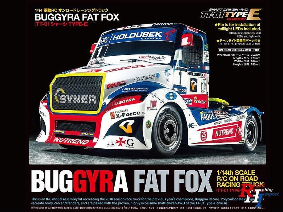 Tamiya 1/14 R/C Buggyra Racing Fat Fox (TT-01 Type-E) TRXXS-winkel.nl