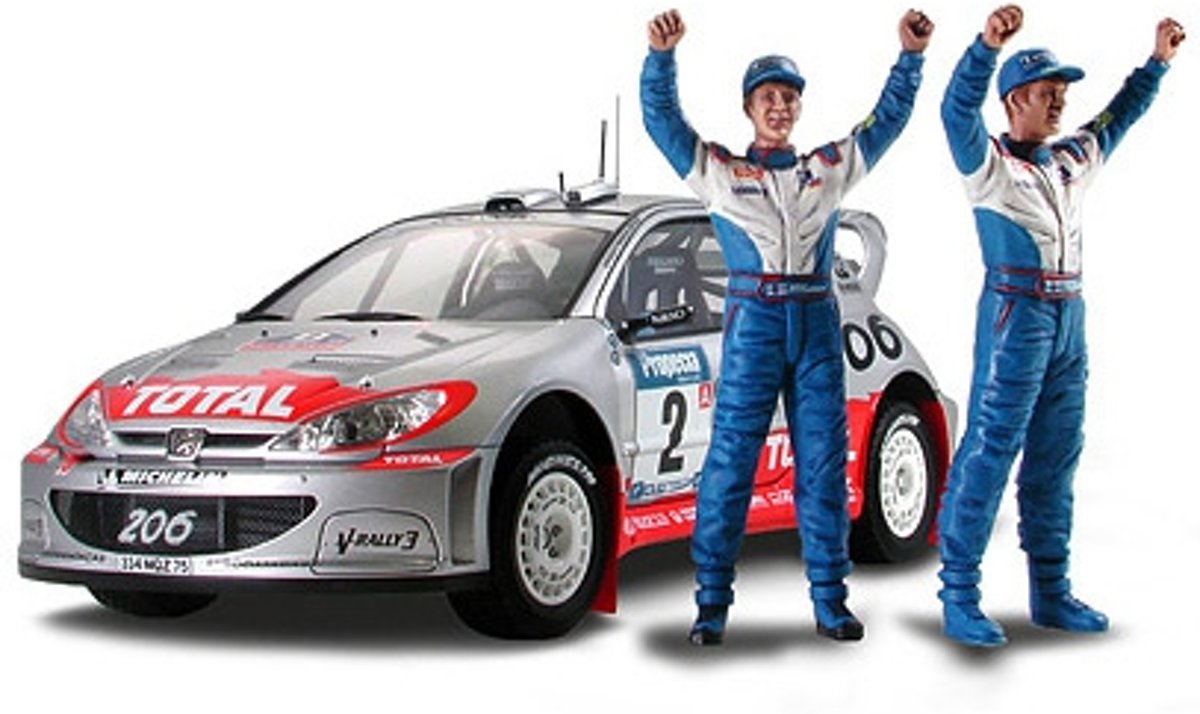 Tamiya 24262 modelbouwkit Peugeot 206 WRC 2002 Winner version