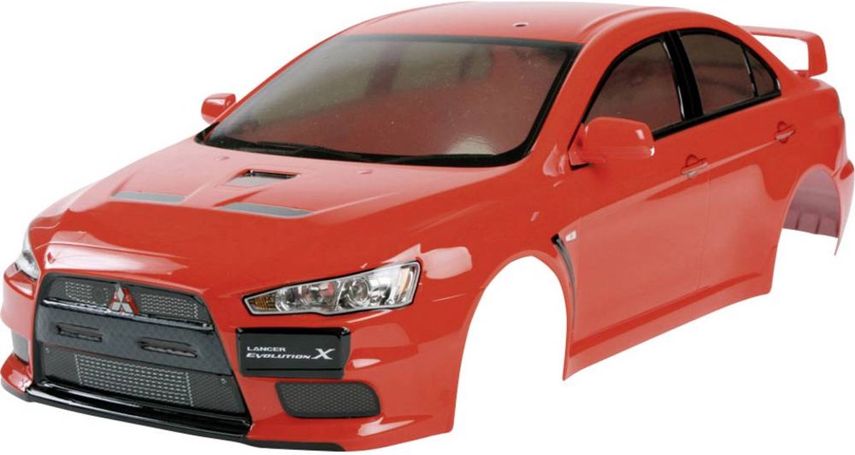 Tamiya 51376 1:10 Body Mitsubishi Lancer Evo X 190 mm Ongeverfd, niet gesneden