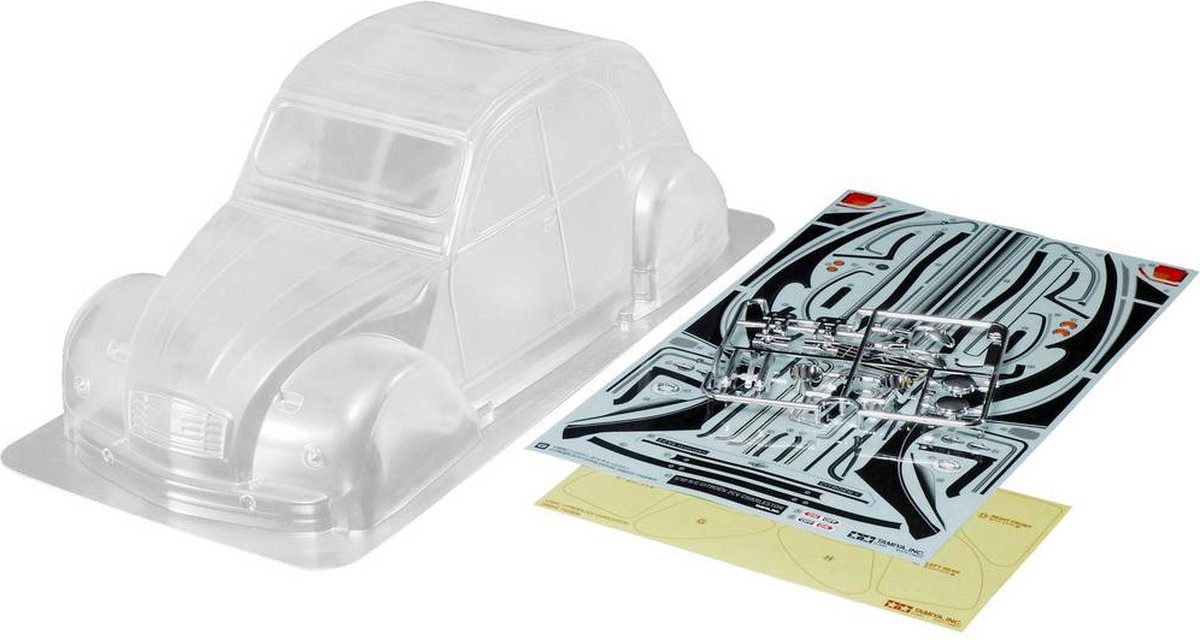 Tamiya 51605 1:10 Body Citroen 2CV Charleston 185 mm Ongeverfd, niet gesneden