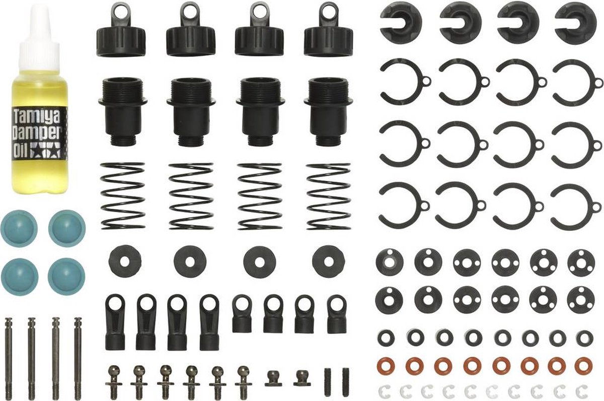 Tamiya 54753 Tuningonderdeel TT-02 CVA Super Mini stootdemperset