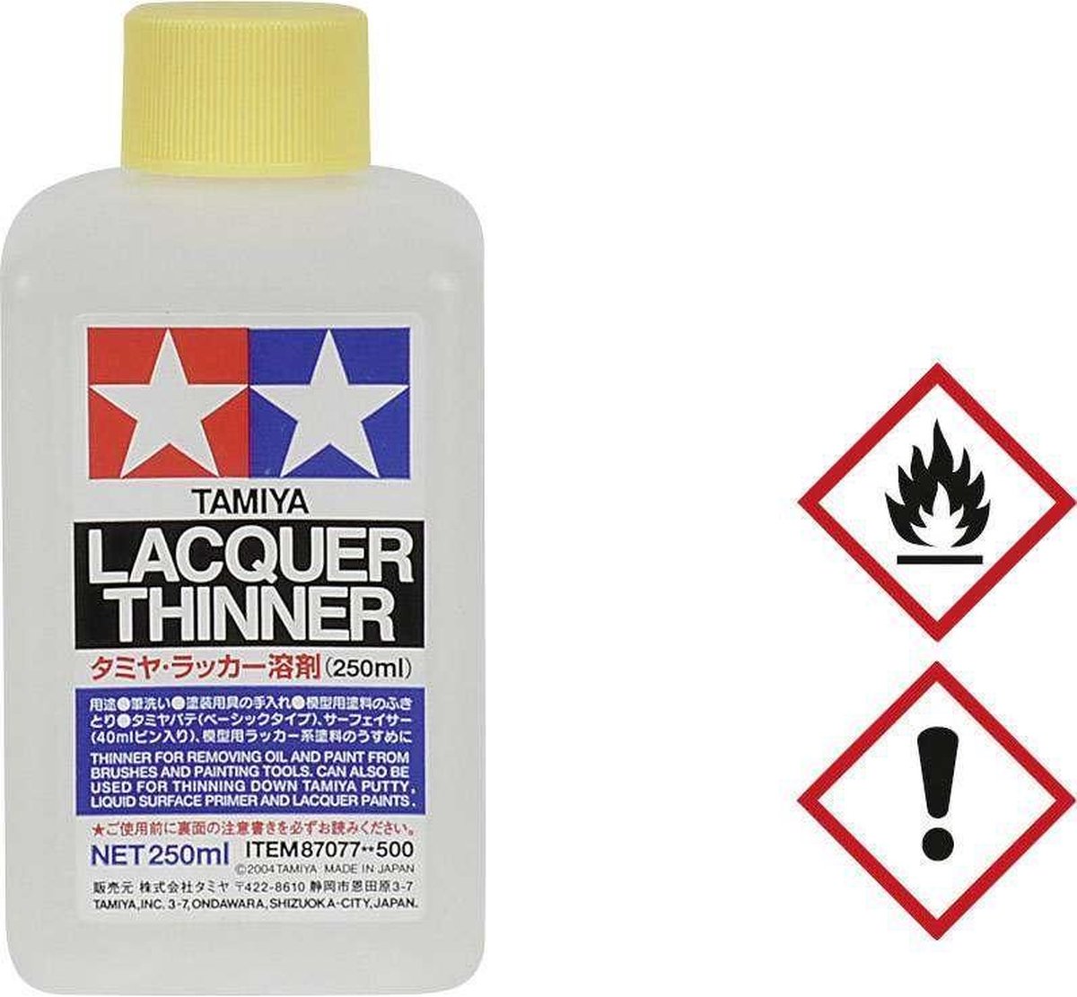 Tamiya 87077 Laquer Paint Thinner - 250ml Verdunner