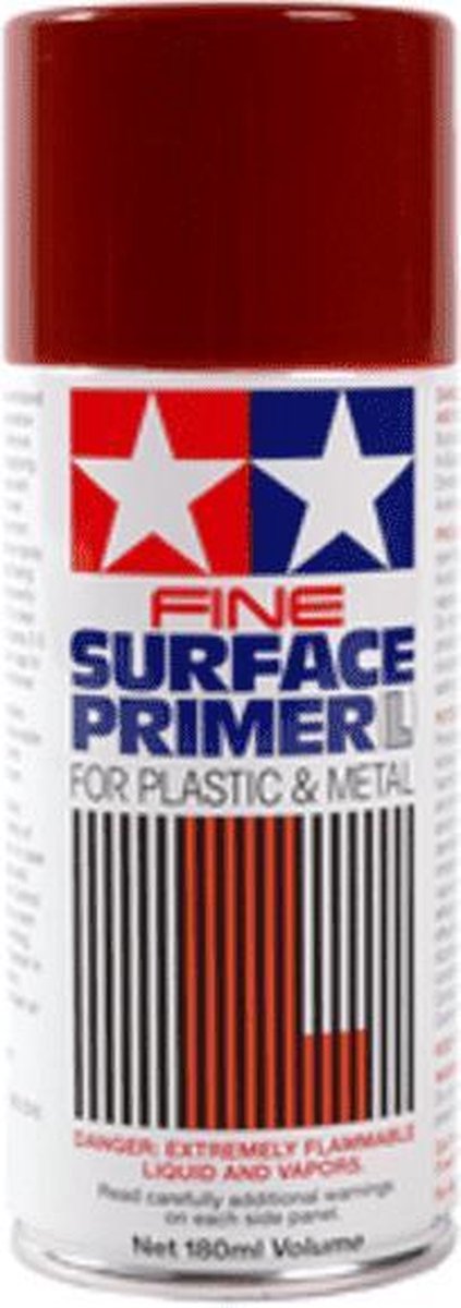 Tamiya 87160 Fine Surface Primer Oxide Red - Acryl Spray - 180ml Verf spuitbus