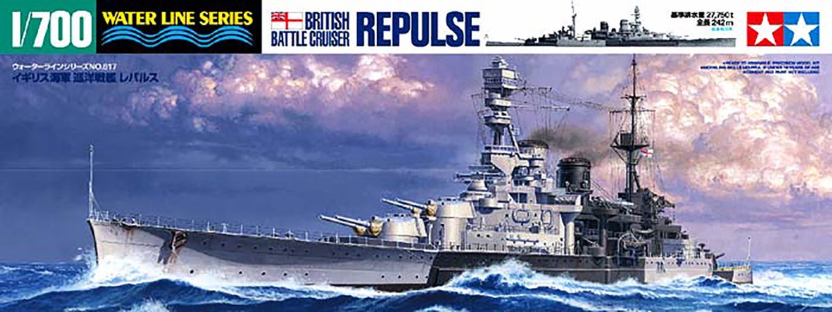 Tamiya British Battle Cruiser Repulse + Ammo by Mig lijm