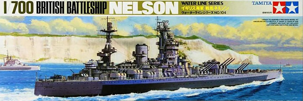 Tamiya British Battleship Nelson + Ammo by Mig lijm