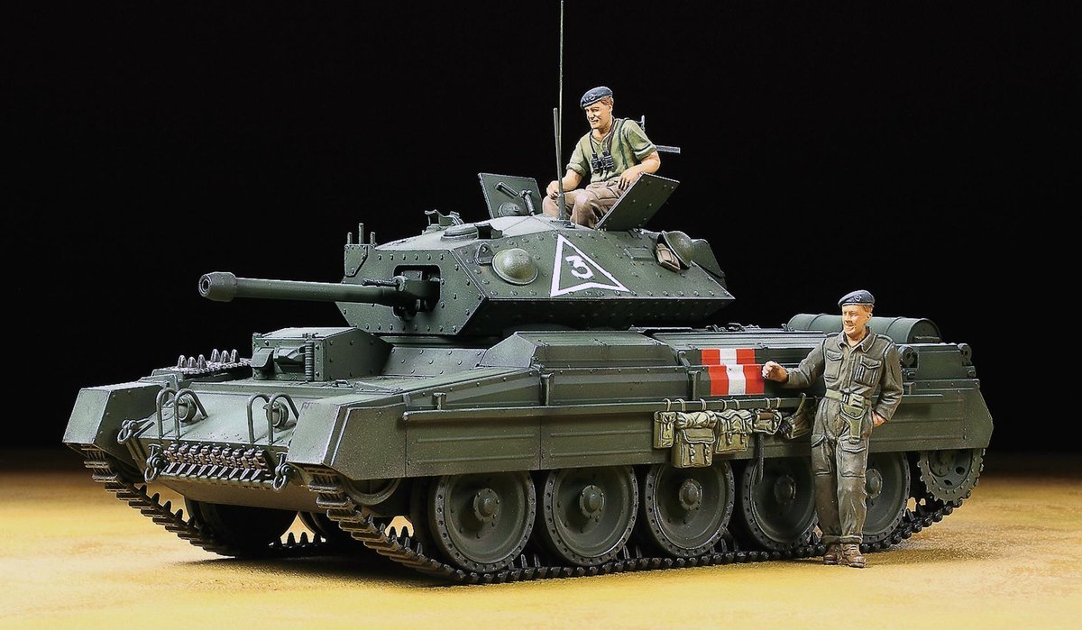 Tamiya British Mk.VI Crusader Mk.III - Cruiser Tank + Tamiya lijm