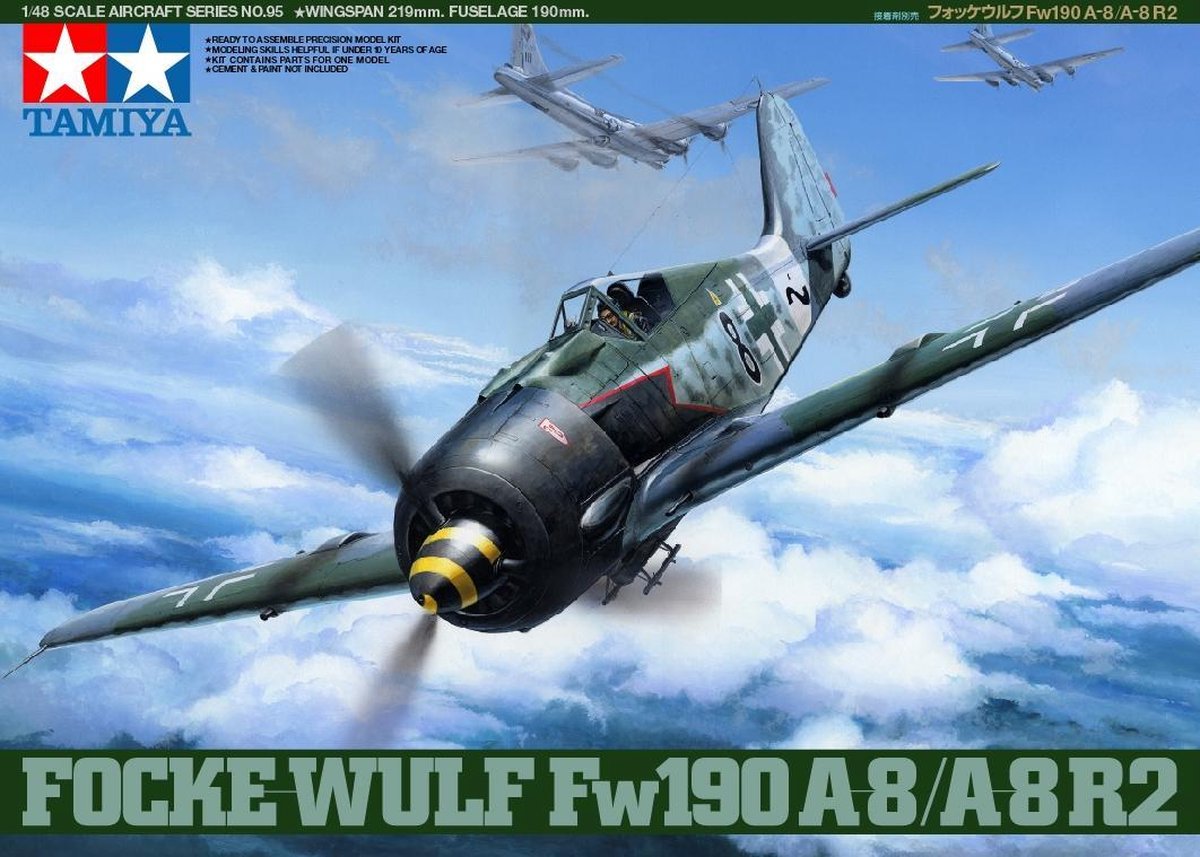 Tamiya Focke Wulf Fw 190 A8/A8R2 + Tamiya lijm