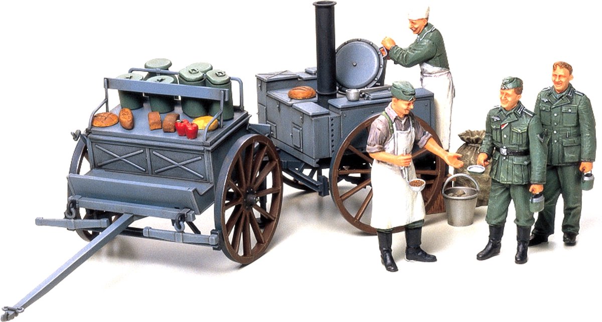 Tamiya German Field Kitchen Scenery  + Ammo by Mig lijm