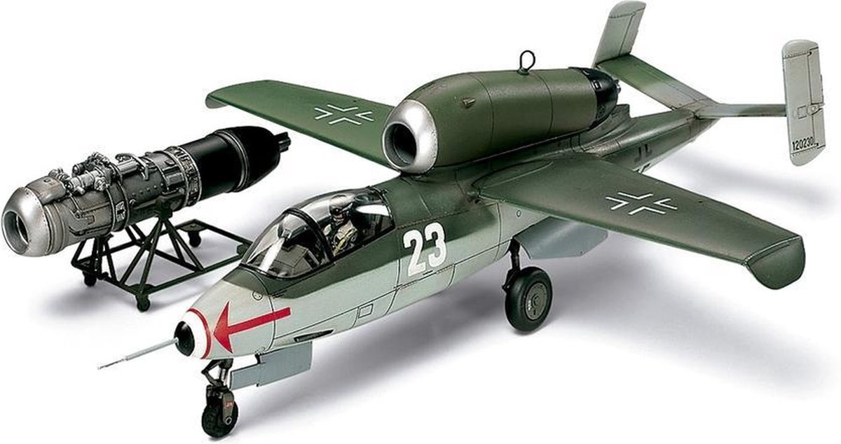 Tamiya Heinkel He 162 A-2 Salamander  + Tamiya lijm