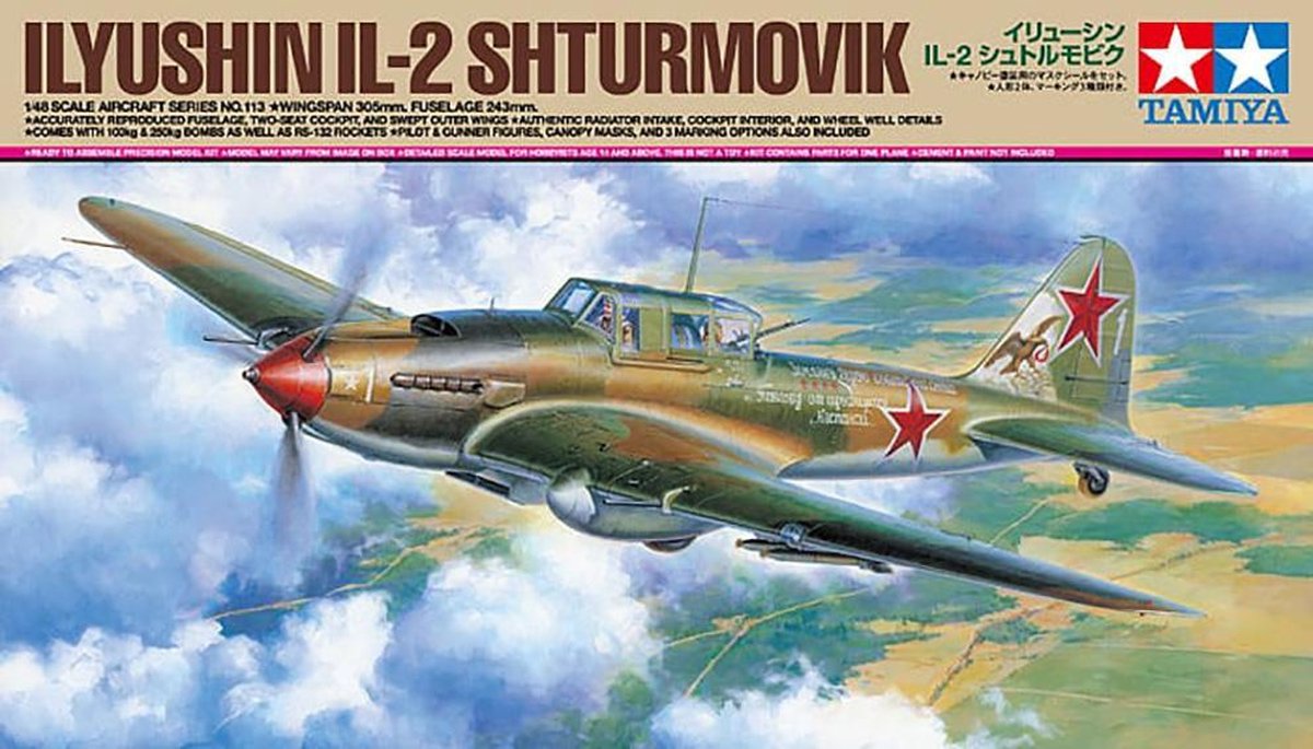 Tamiya Ilyushin Il-2 Shturmovik + Tamiya lijm