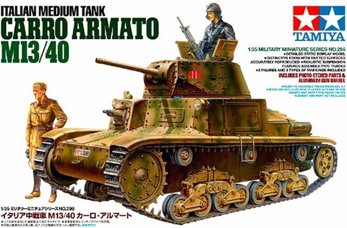 Tamiya Italian Medium Tank Carro Armato M13/40 + Tamiya lijm