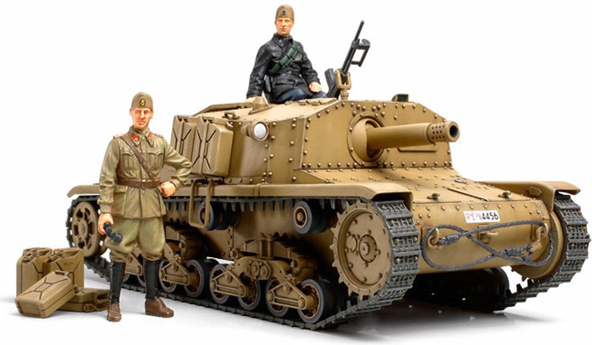 Tamiya Italian Self-Propelled Gun Semovente M40 + Tamiya lijm