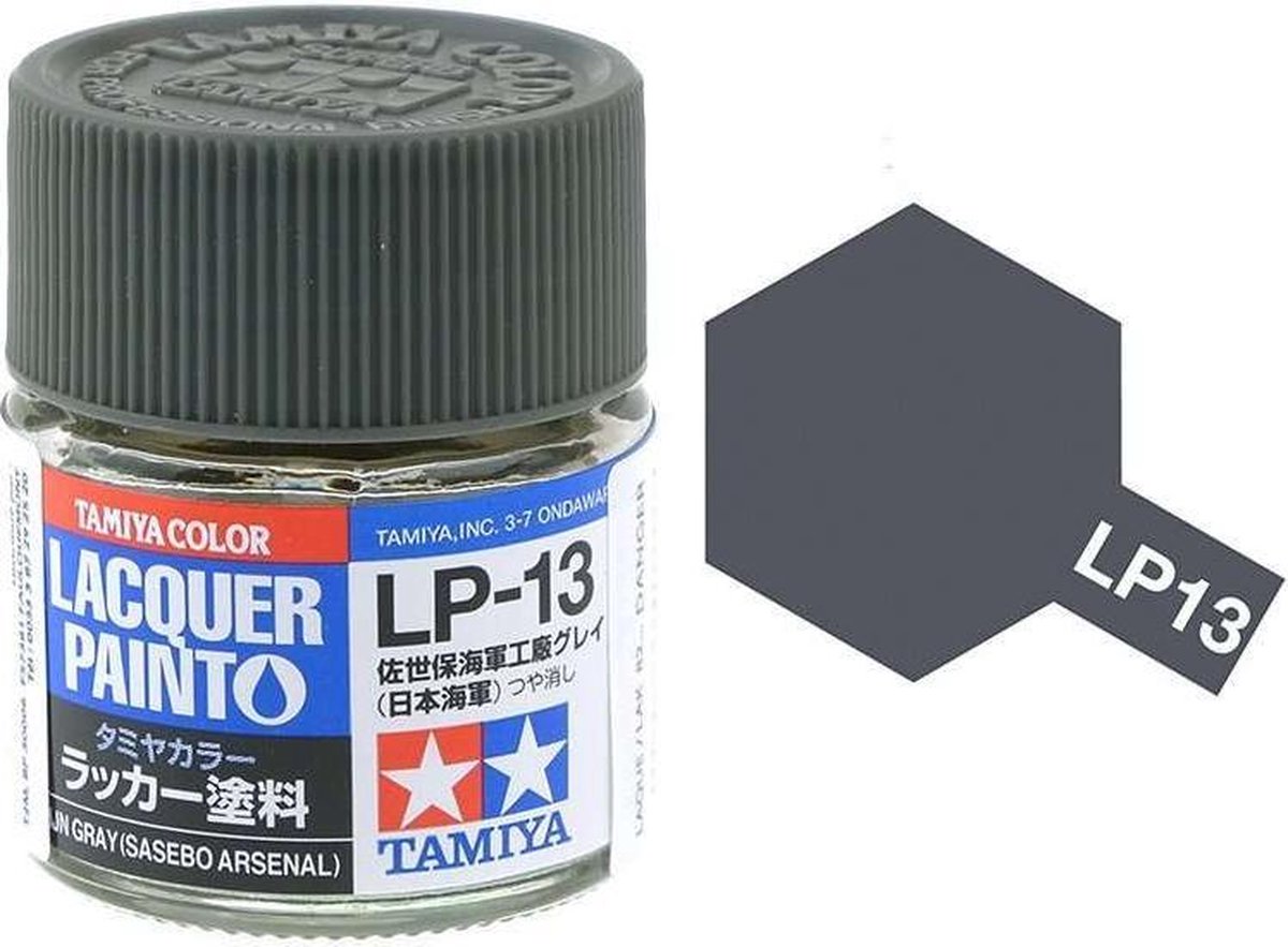 Tamiya LP-13 IJN Grey Sasebo A. - Matt - Lacquer Paint - 10ml Verf potje