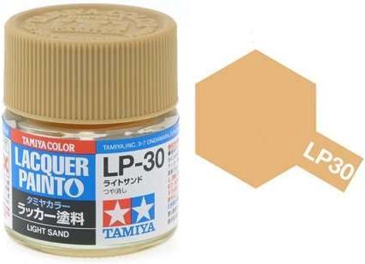 Tamiya LP-30 Light Sand - Matt - Lacquer Paint - 10ml Verf potje