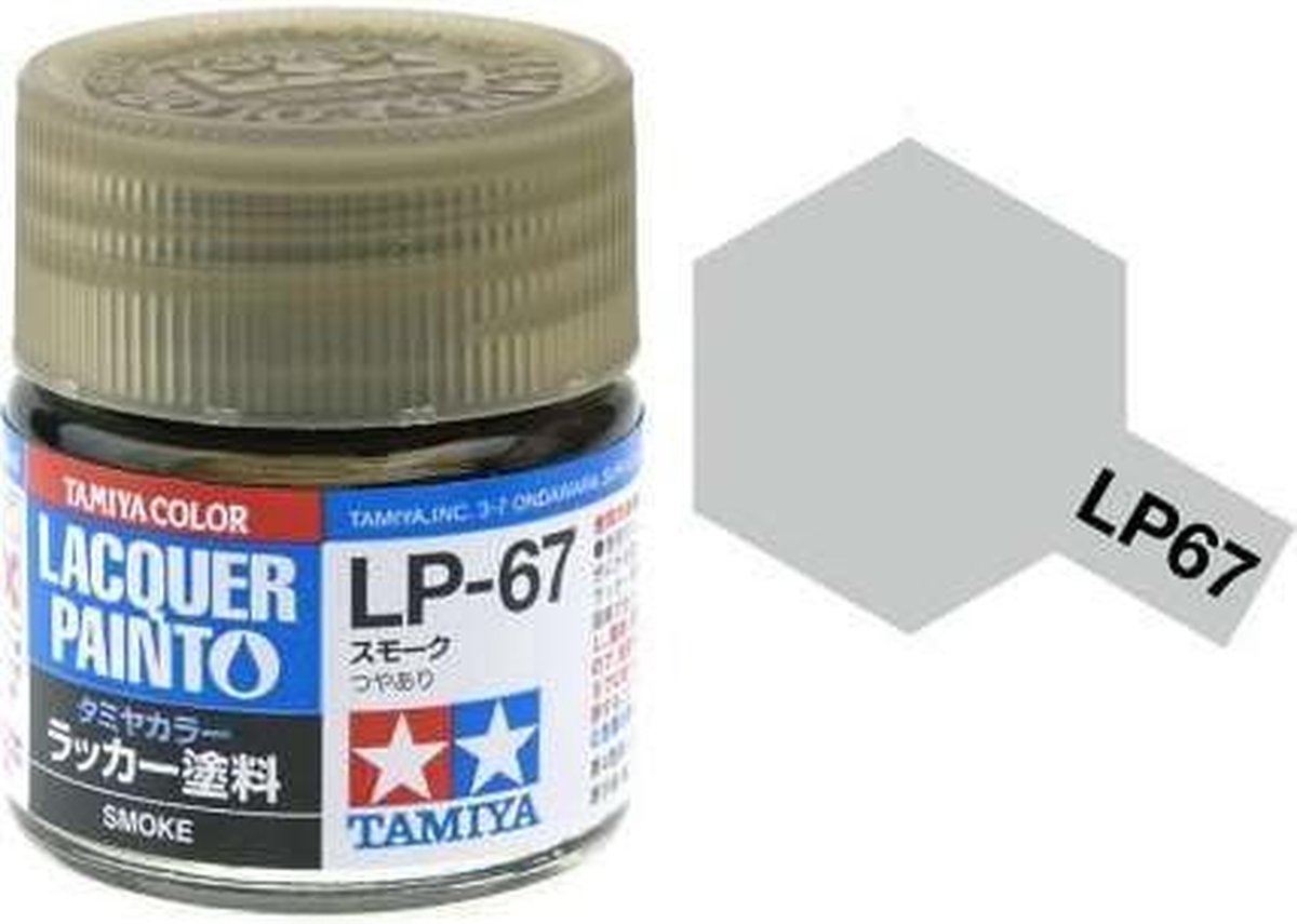 Tamiya LP-67 Smoke - Clear - Gloss - Lacquer Paint - 10ml Verf potje