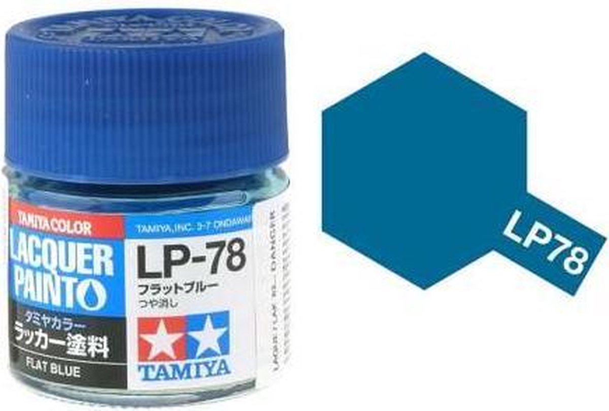 Tamiya LP-78 Blue - Matt - Lacquer Paint - 10ml Verf potje